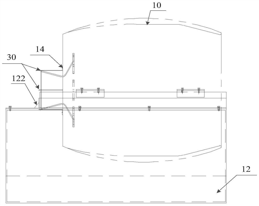 A phase change engine exhaust flame temperature testing device and control method