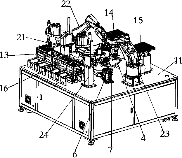 Efficient camera accessory assembling and welding device