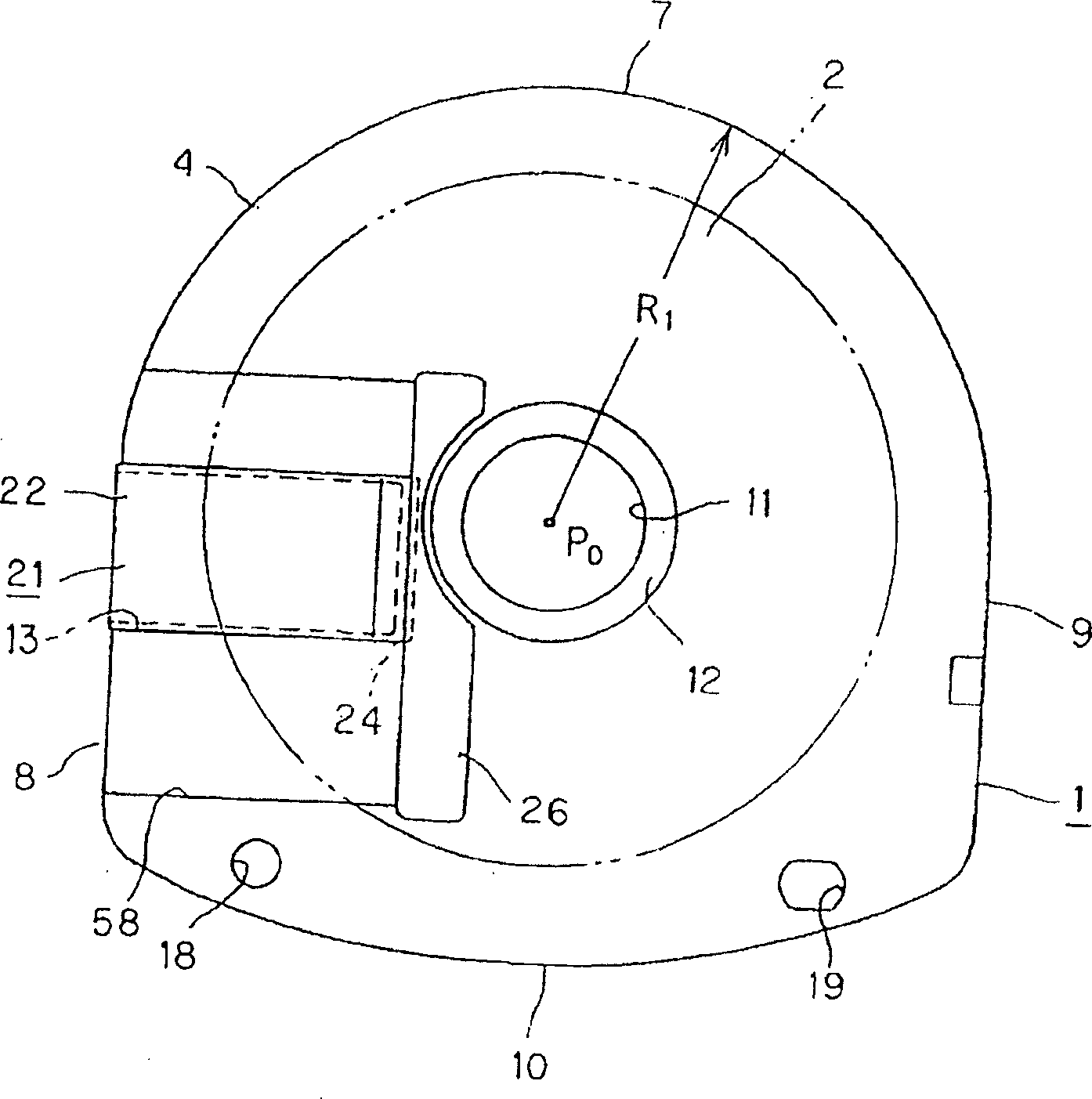 Disc cartridge, and disc recording and/or reproducing device using the same