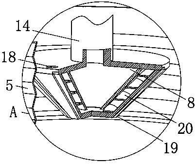 Device for detecting and sampling urea-formaldehyde resin in porcelain-imitating tableware