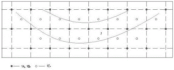 A flat hole grouting roadbed reinforcement method and structure without damaging the road surface