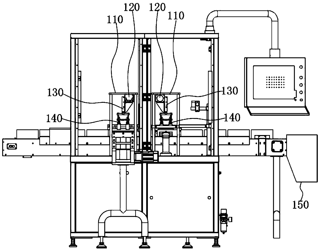 Product pallet entering machine