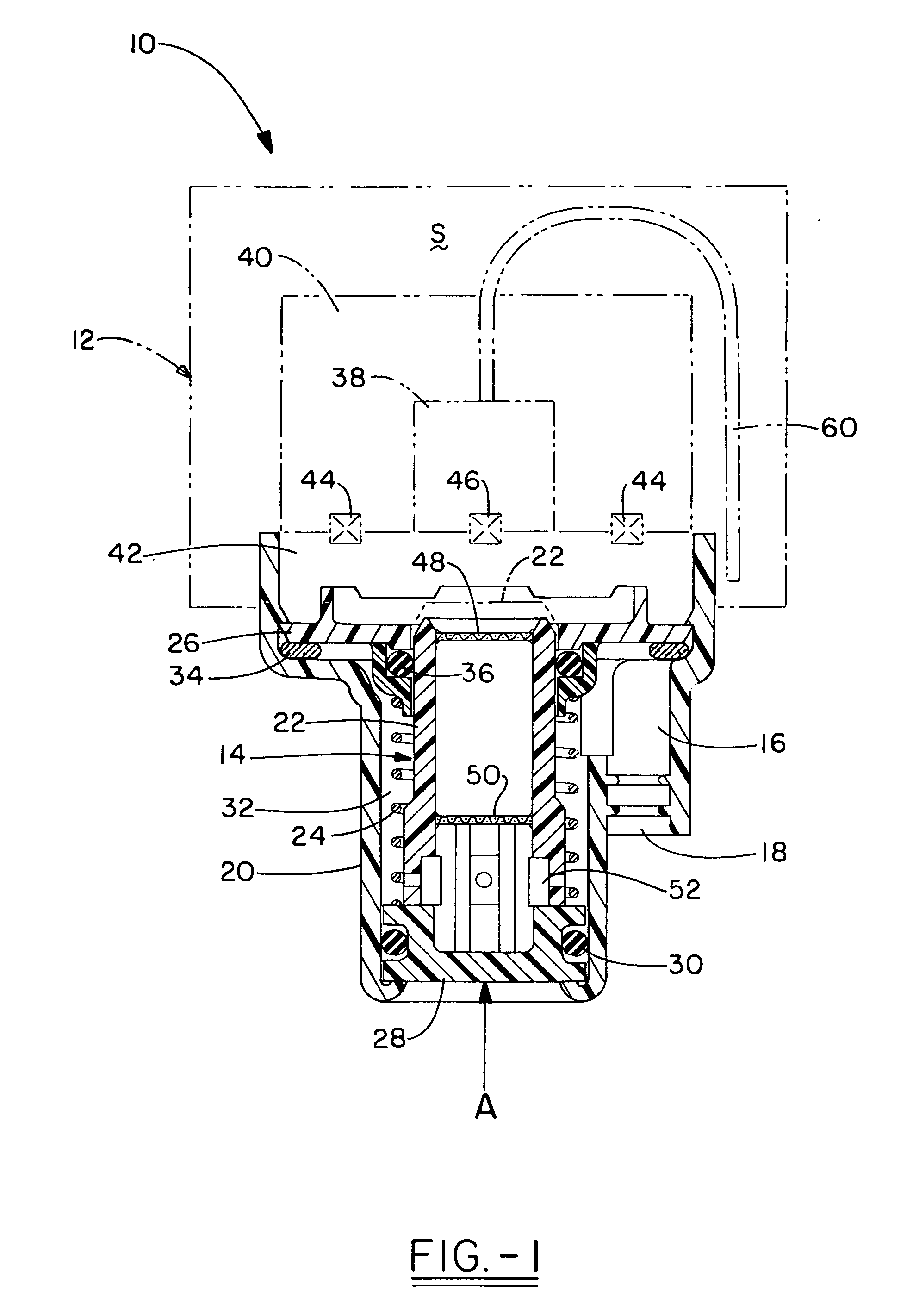 Dispenser with suction chamber