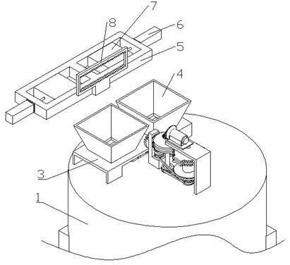 Concrete mixing device for constructional engineering