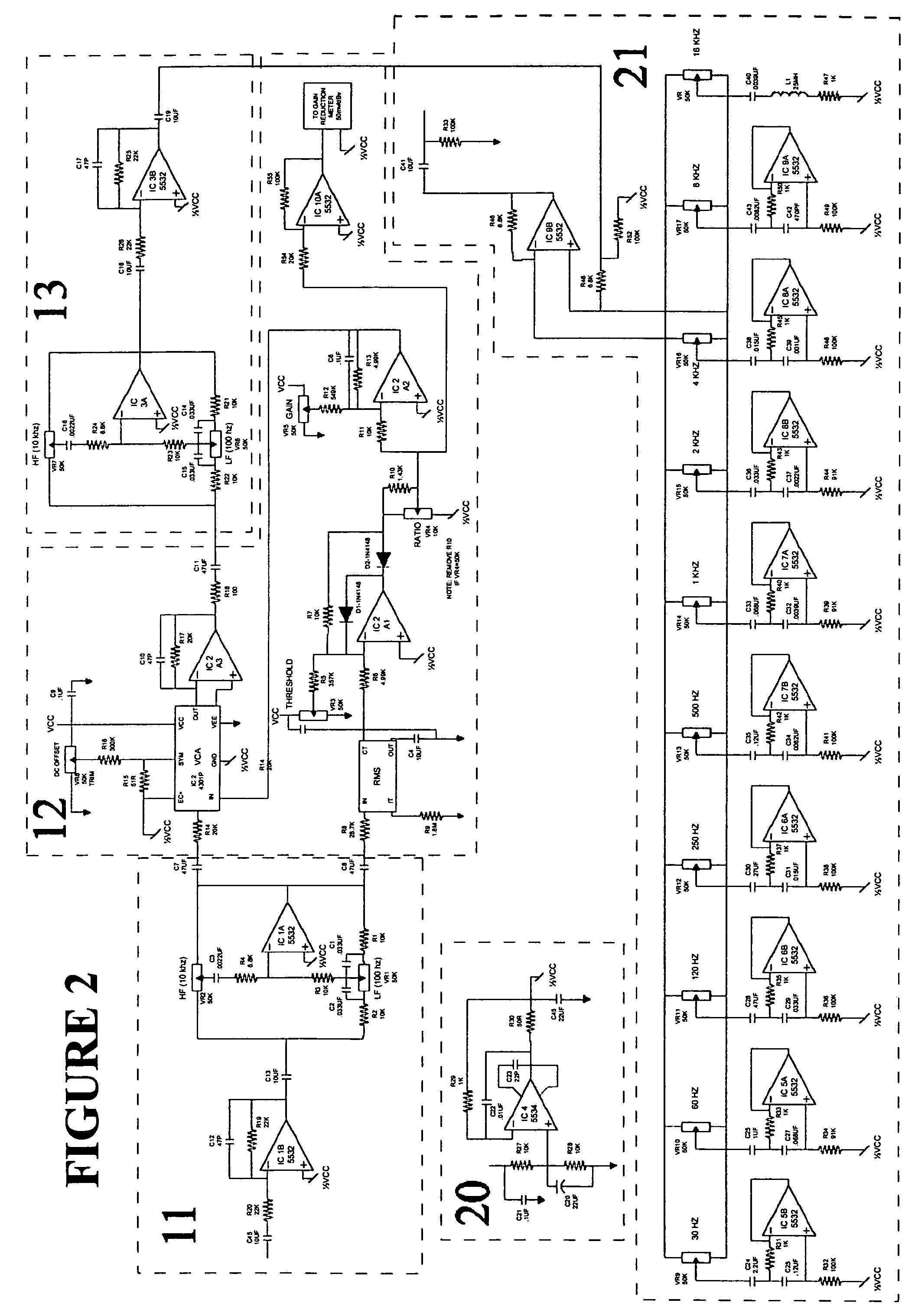 Processing of an audio signal for presentation in a high noise environment