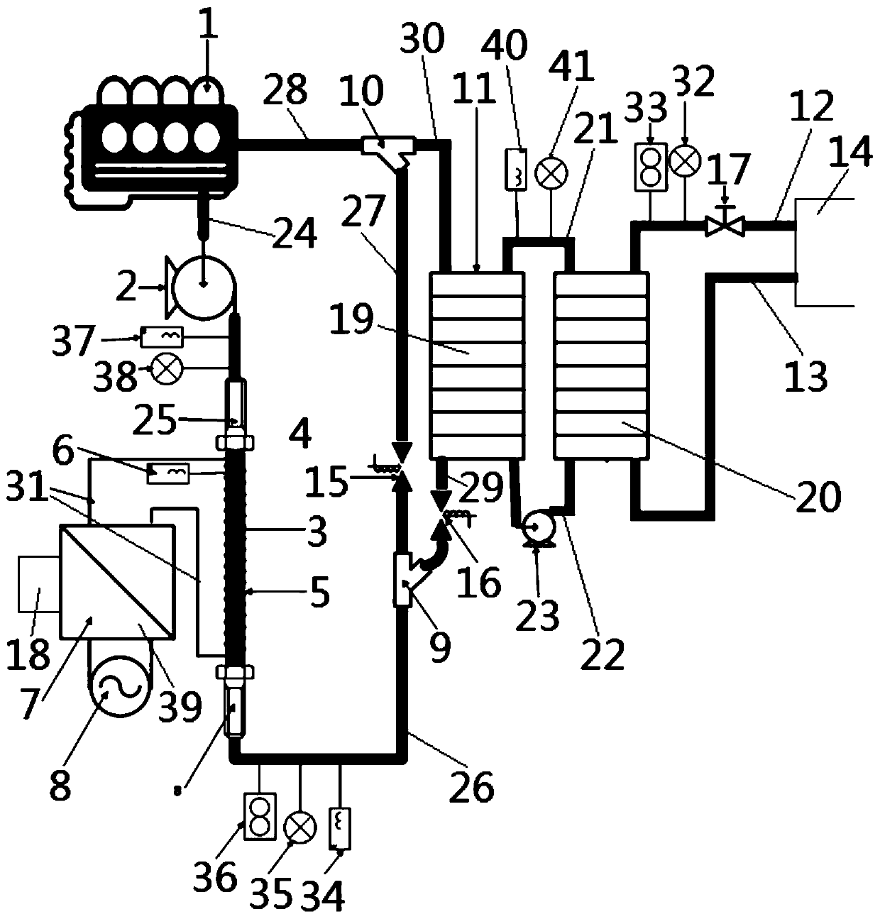 Engine oil temperature regulation device of engine test-bed