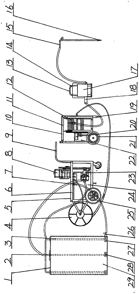 Precise water and fertilizer integrated machine