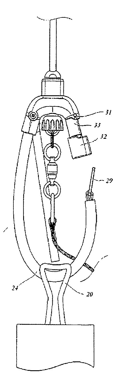 Safety system for a traction kite with releasable adjustable bar stopper