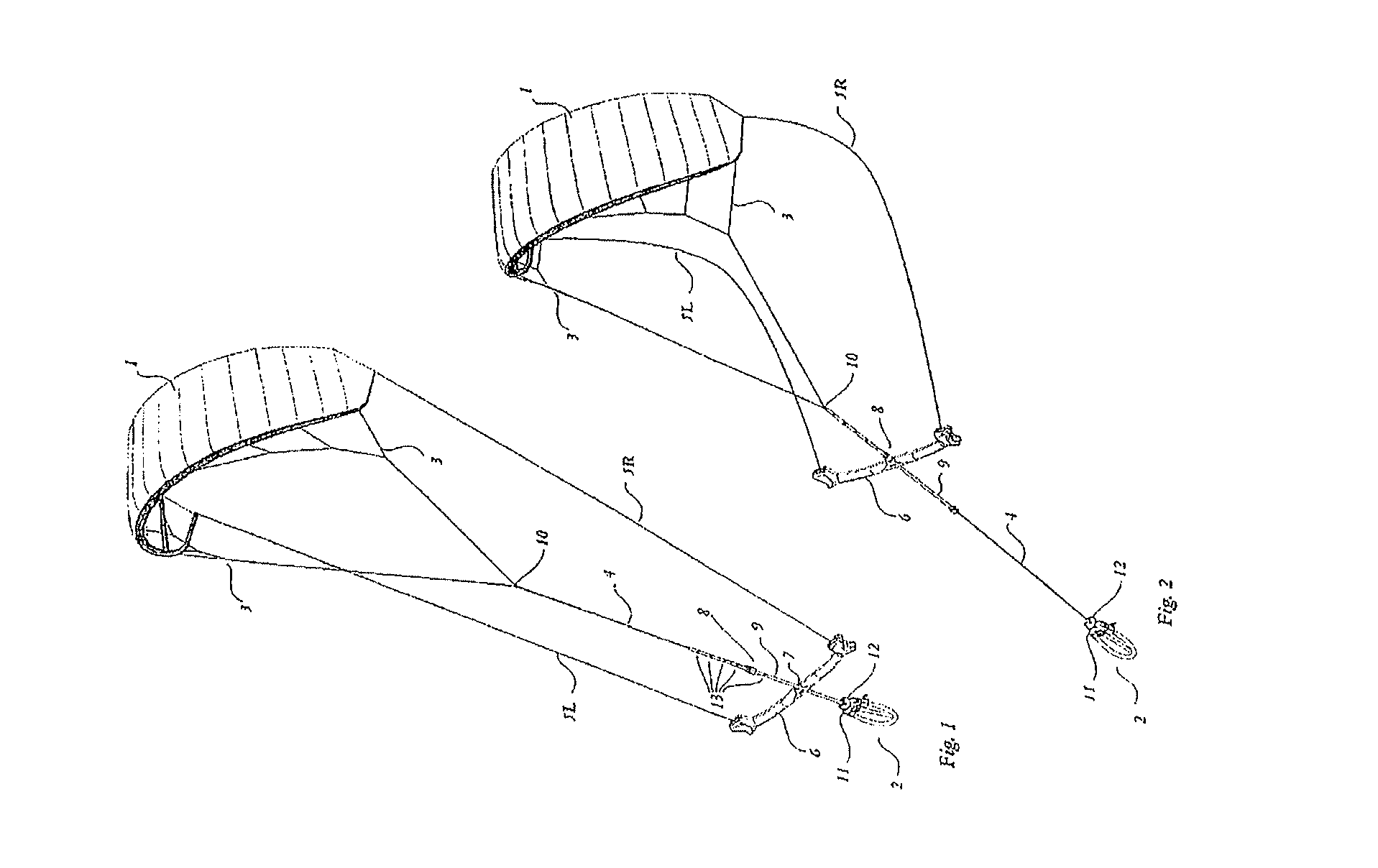 Safety system for a traction kite with releasable adjustable bar stopper