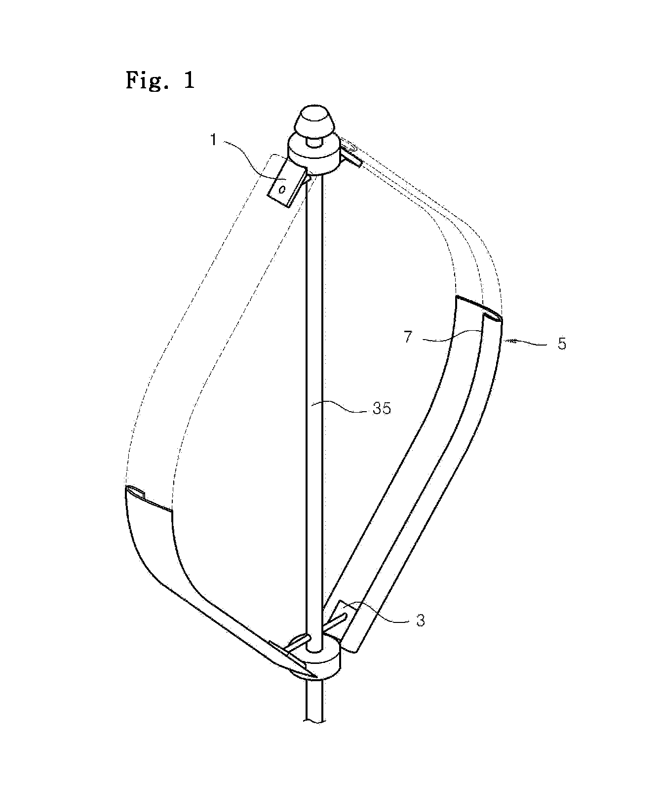 Vertical shaft type darius windmill