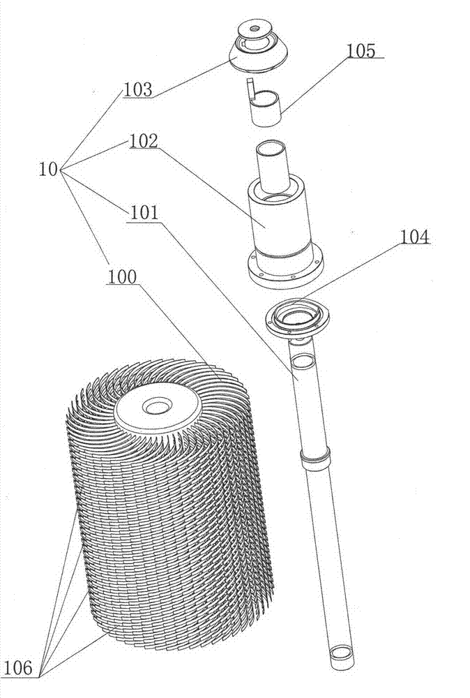 Polishing wheel device and automatic deburring machine provided with same