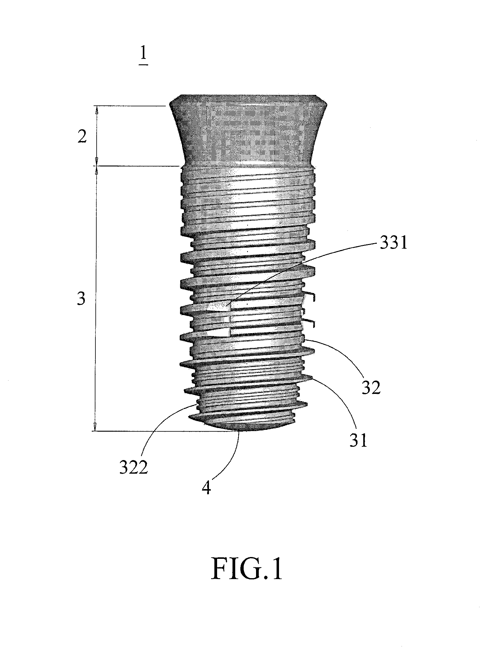 Artificial root for dental implantation and method for manufacturing the same