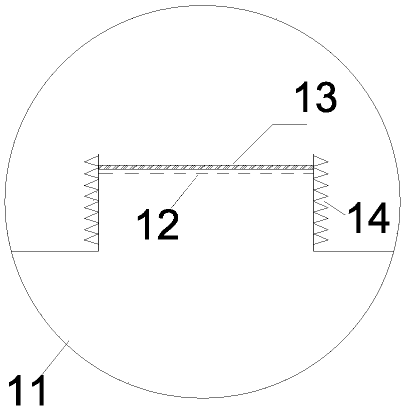 Portable device and method for measuring content of solid-state suspension substance of sewage