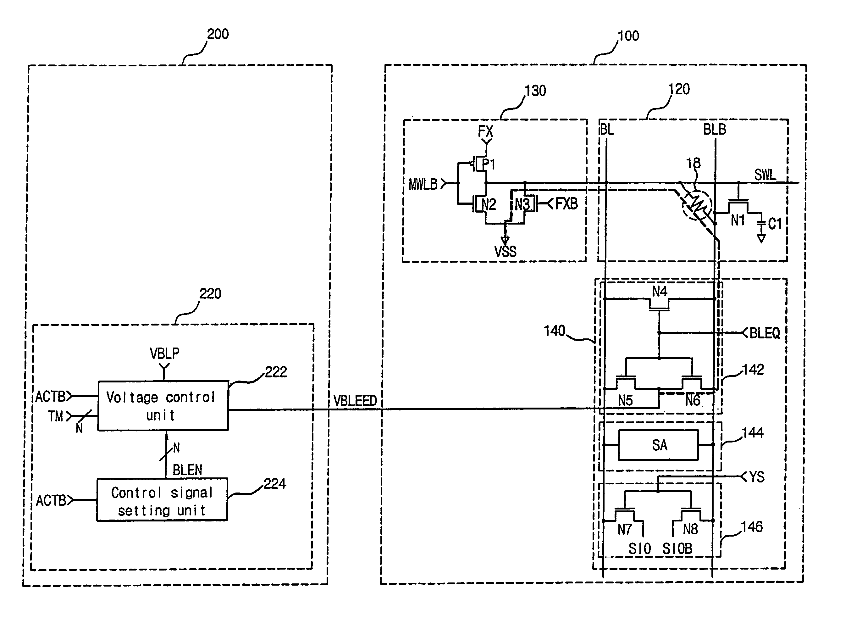 Voltage control circuit, a voltage control method and a semiconductor memory device having the voltage control circuit
