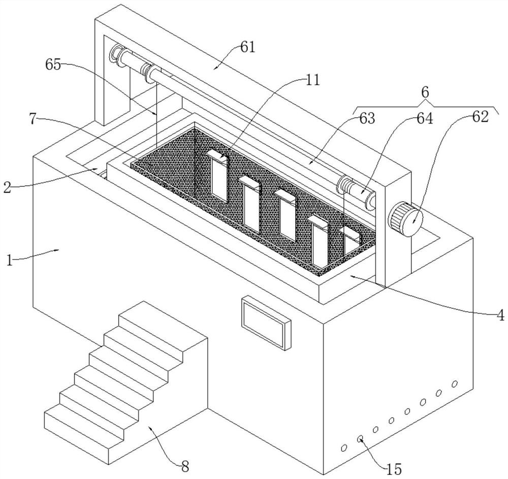 Aquatic living body sample storage device in laboratory