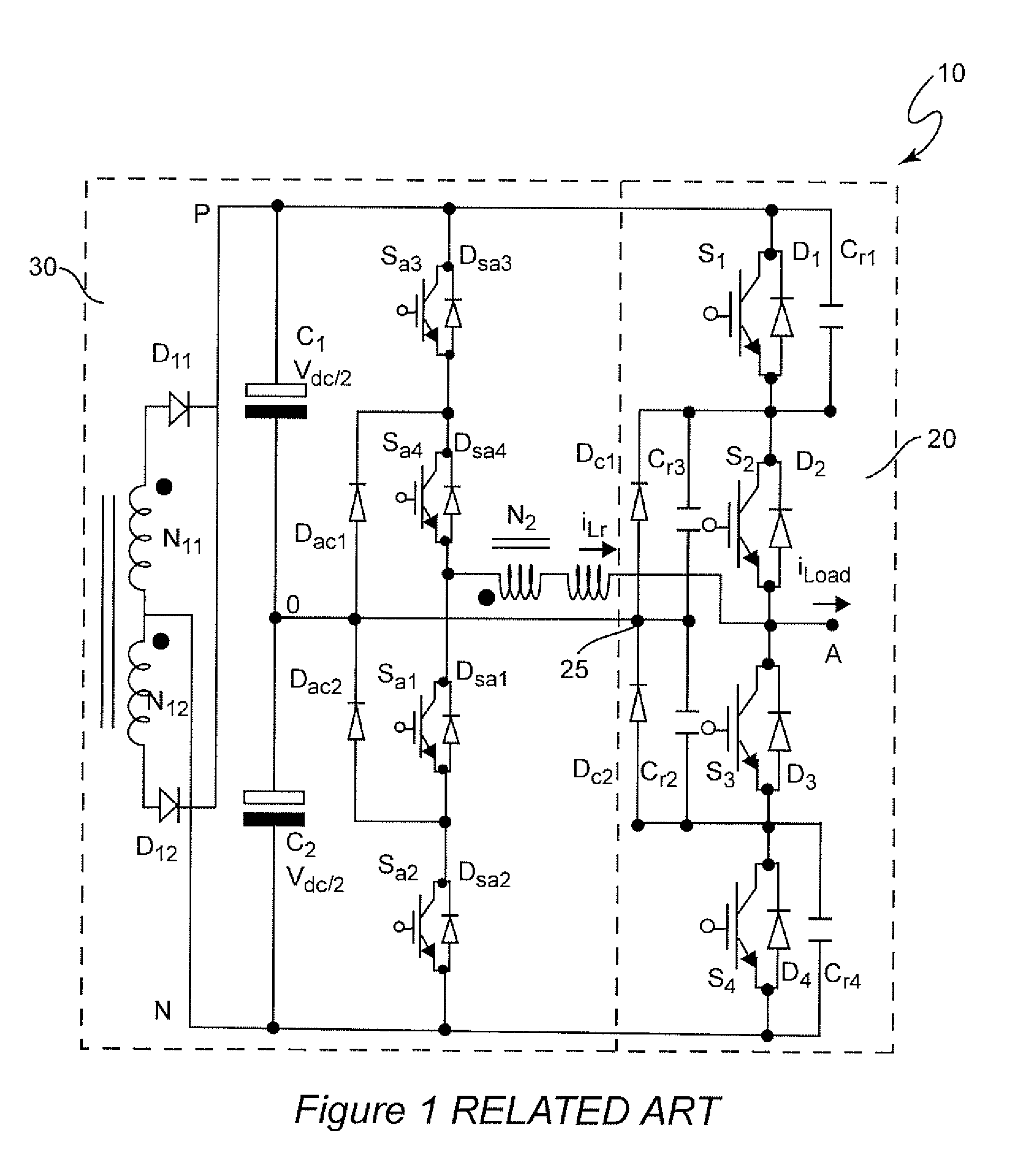Three-Level Active Neutral Point Clamped Zero Voltage Switching Converter