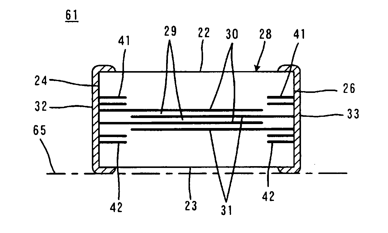Layer-built capacitor, and its manufacturing method