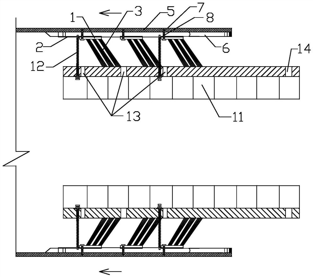 Replacement-facilitating tail brush and method for replacing tail brush without reinforcement in long distance