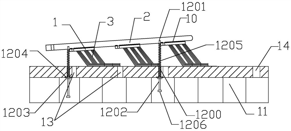 Replacement-facilitating tail brush and method for replacing tail brush without reinforcement in long distance