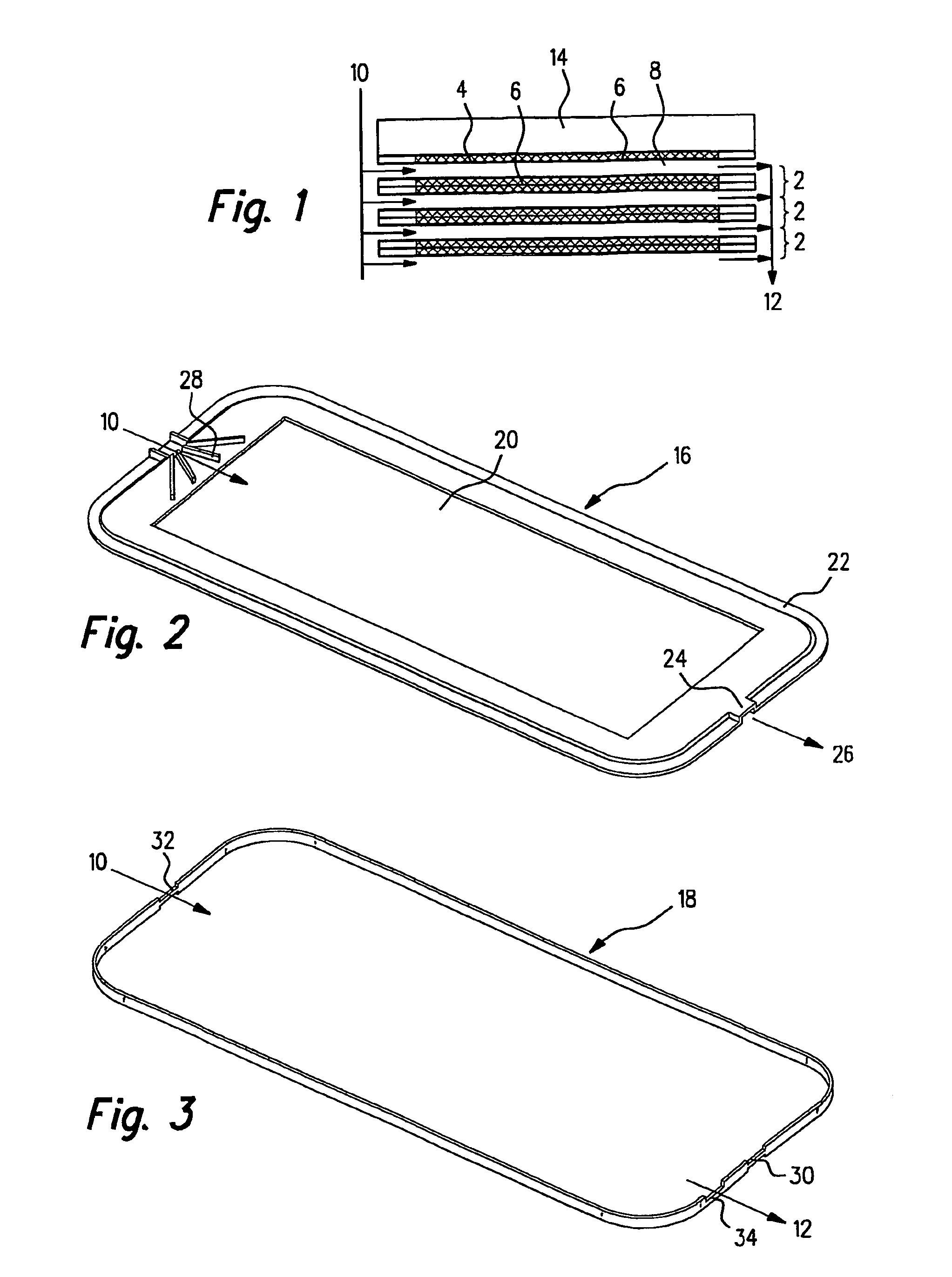 Membrane module for the separation of hydrogen and method for the production thereof