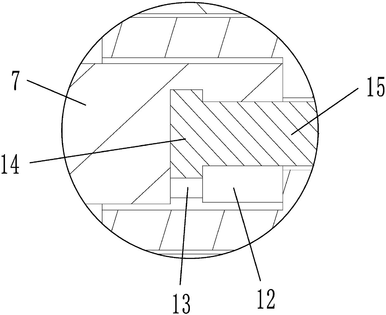 Compensation structure of die pressed casting aluminum