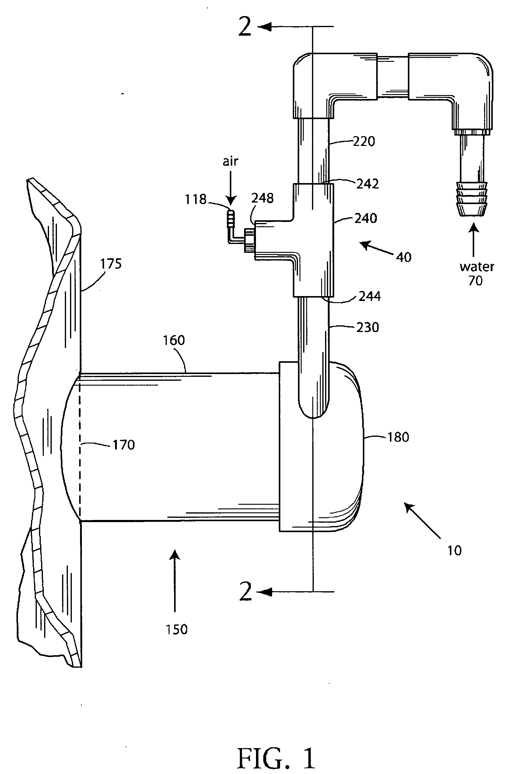 Two-stage injector-mixer