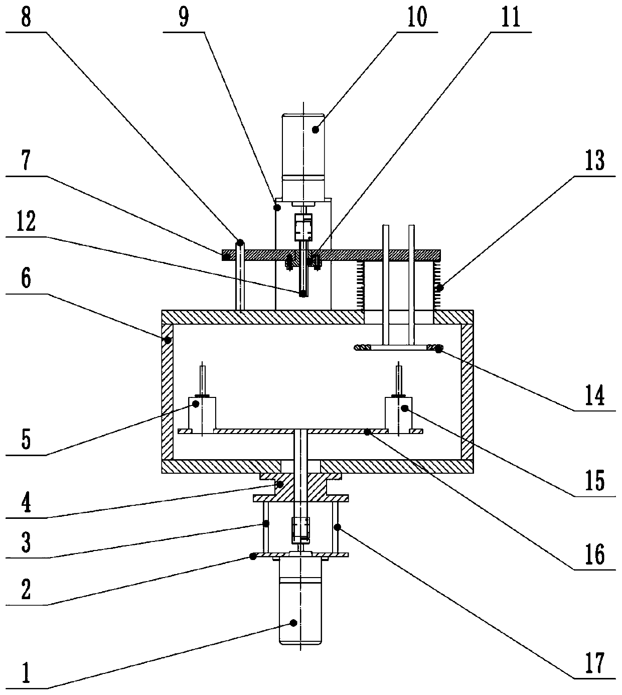 Vacuum induction brazing device and use method thereof