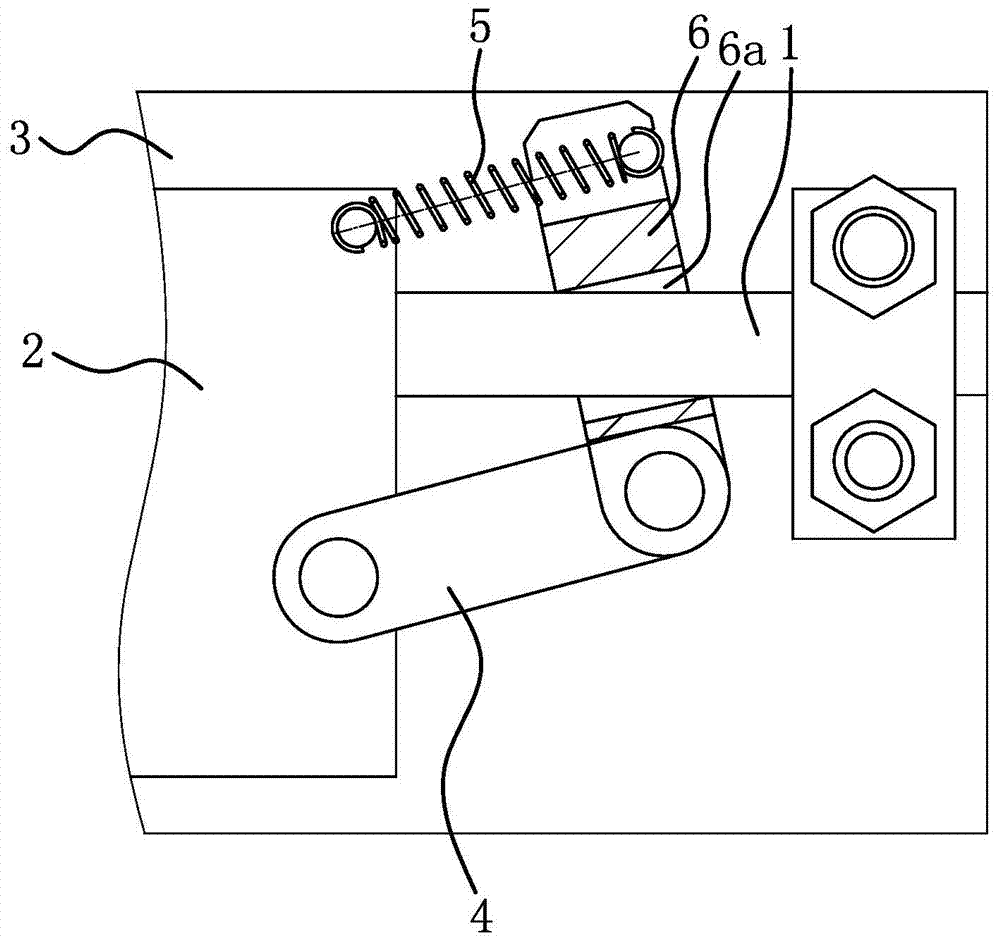 The slider brake mechanism of the linear guide assembly and the lifting device of the bar cutter