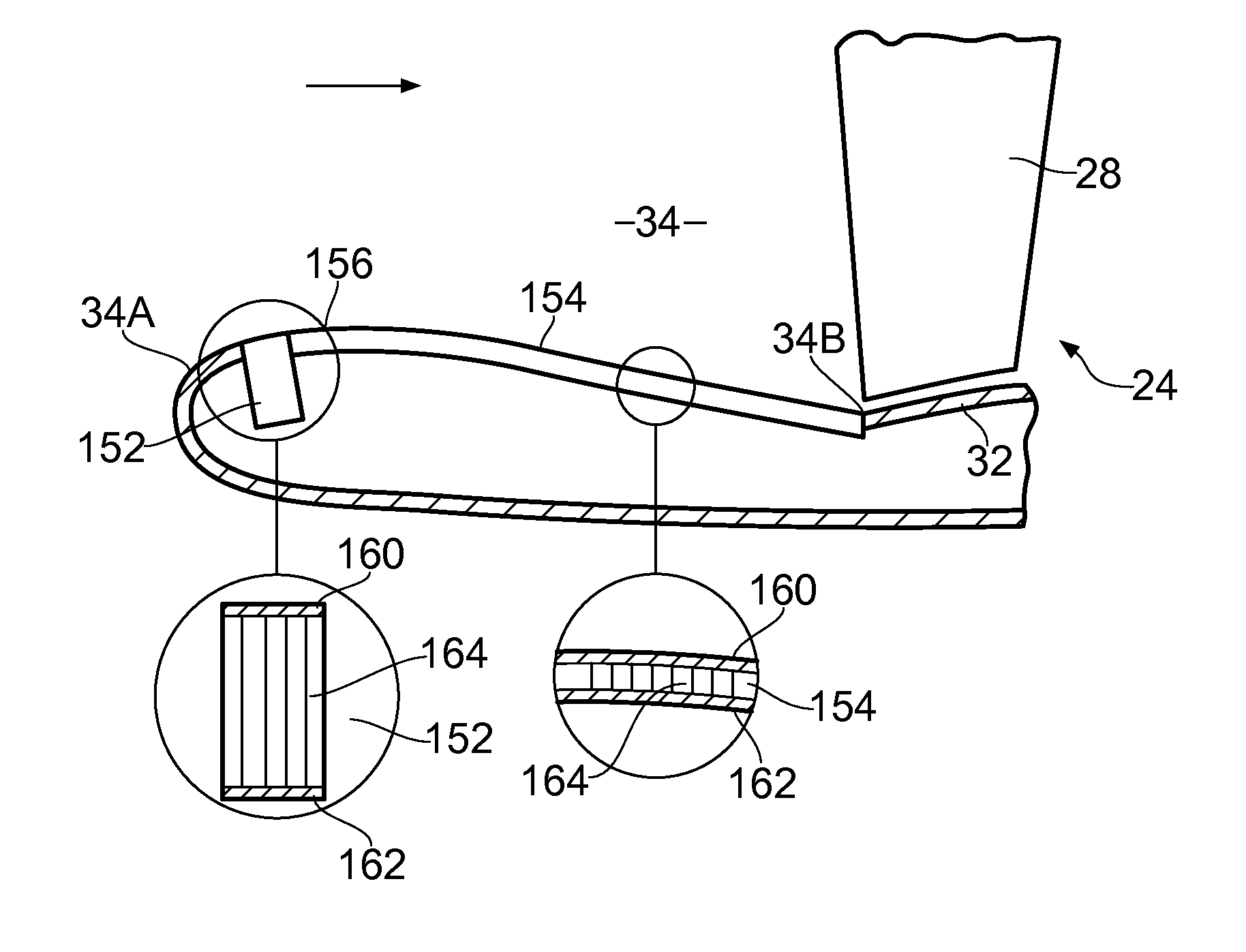 Intake duct liner for a turbofan gas turbine engine