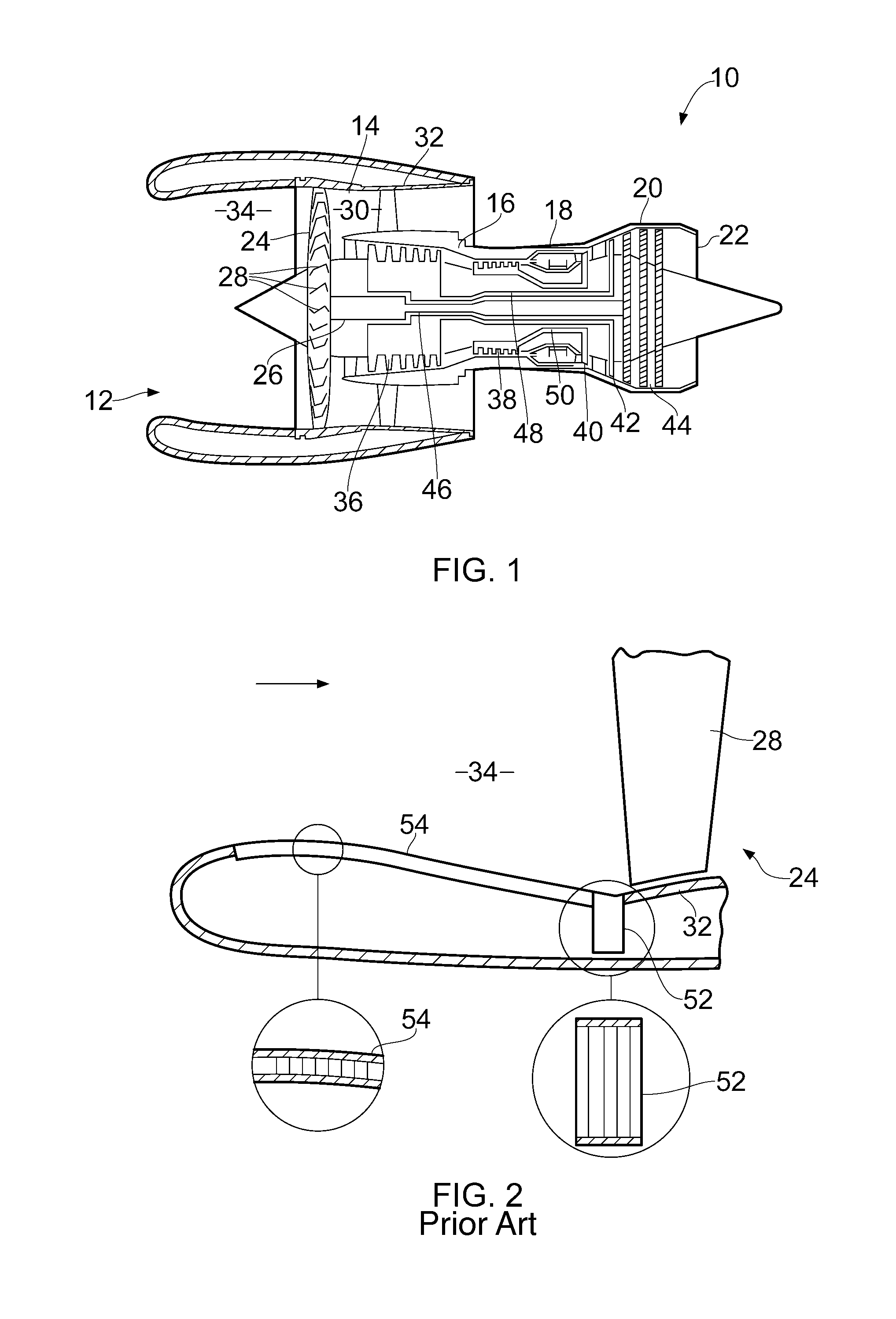 Intake duct liner for a turbofan gas turbine engine