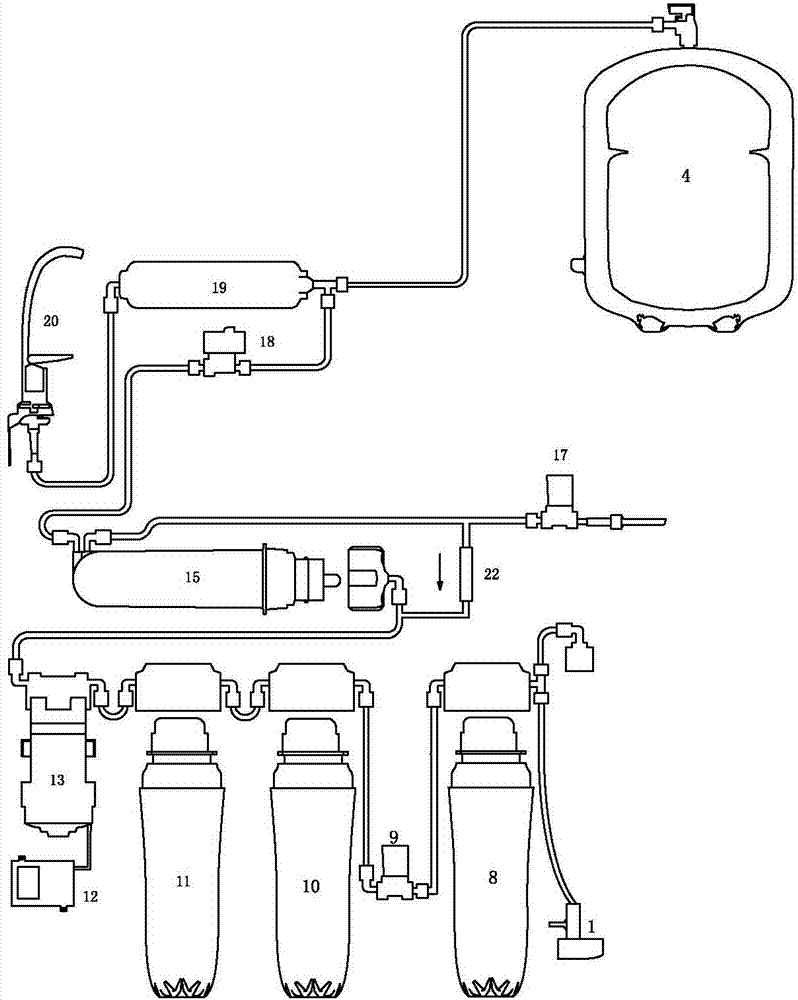 Strong-pulse micro-wastewater emission and purification system