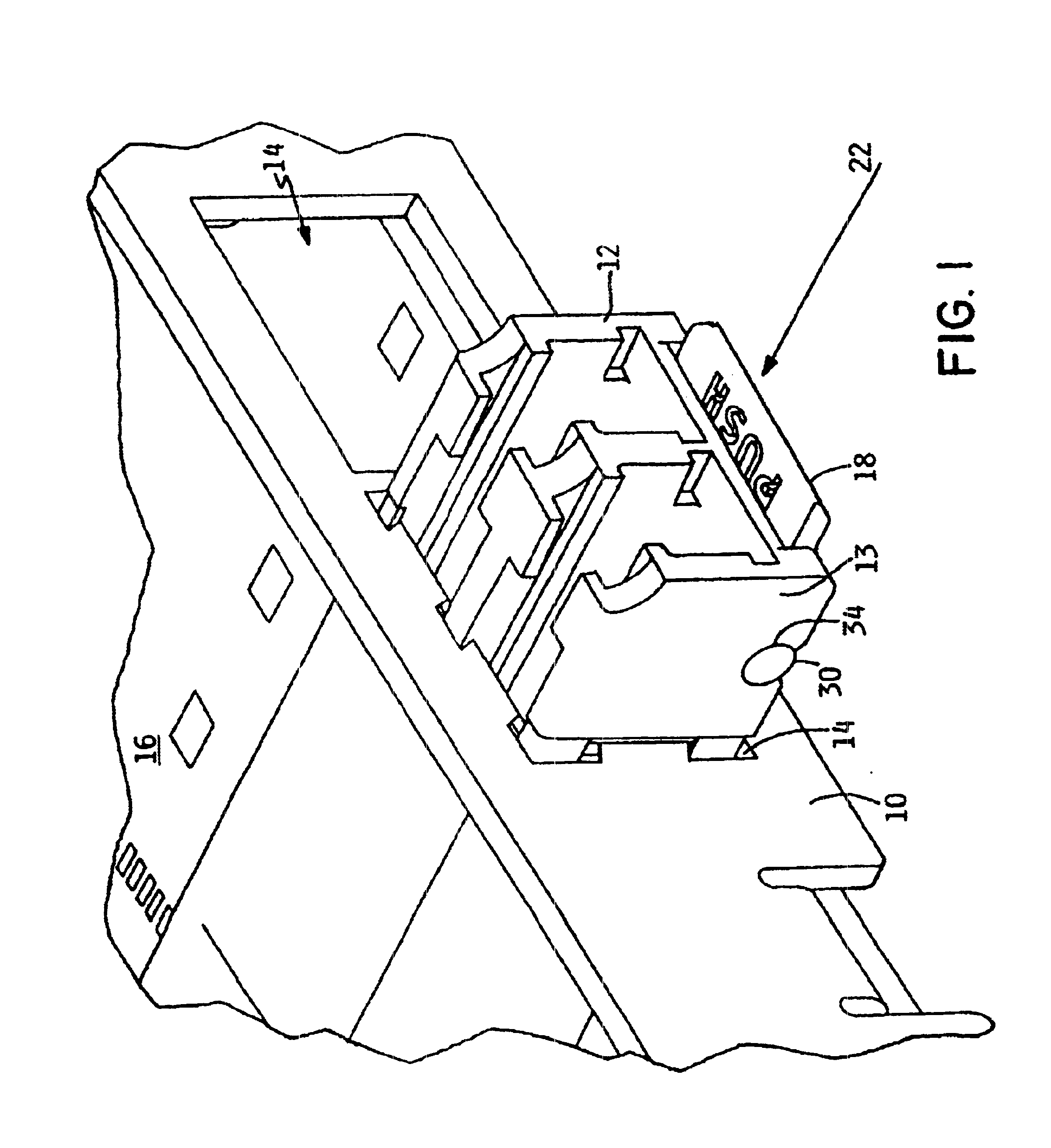 Pivoting type latch for removable electronic devices