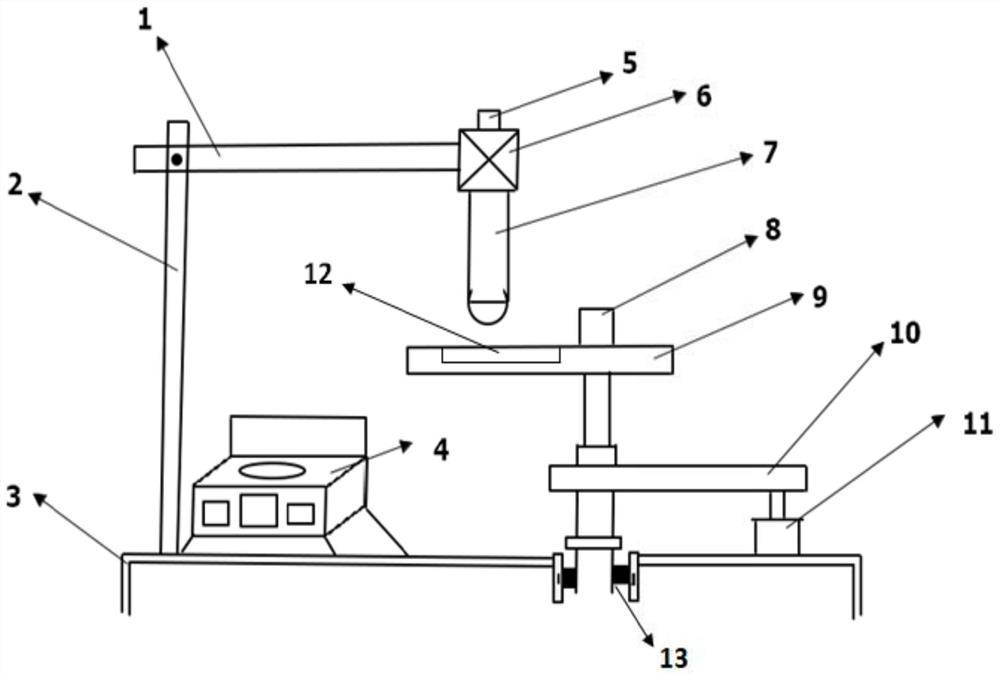 Bearing wear device and bearing wear life prediction method