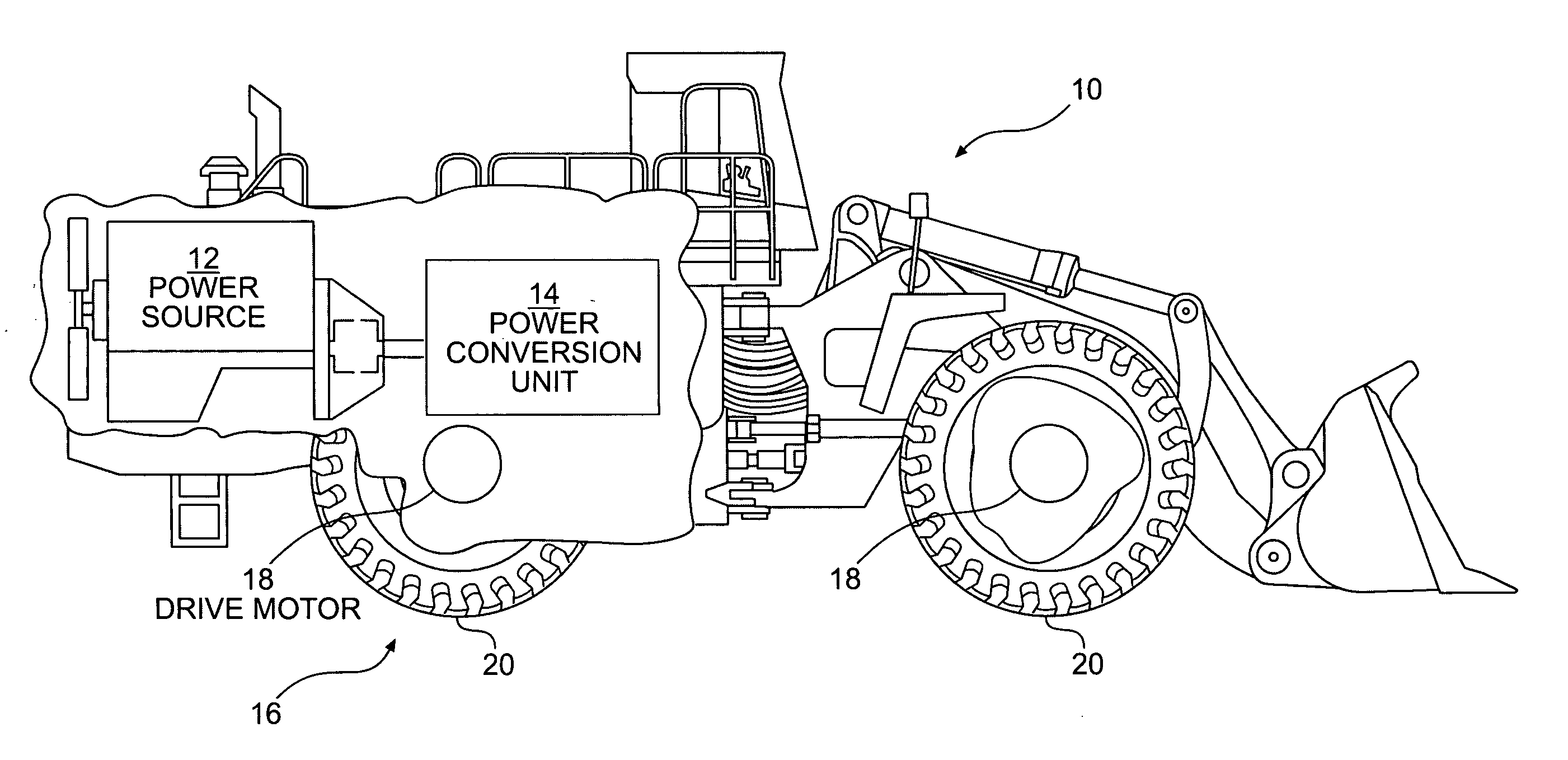 Multi-motor drive system for a work machine