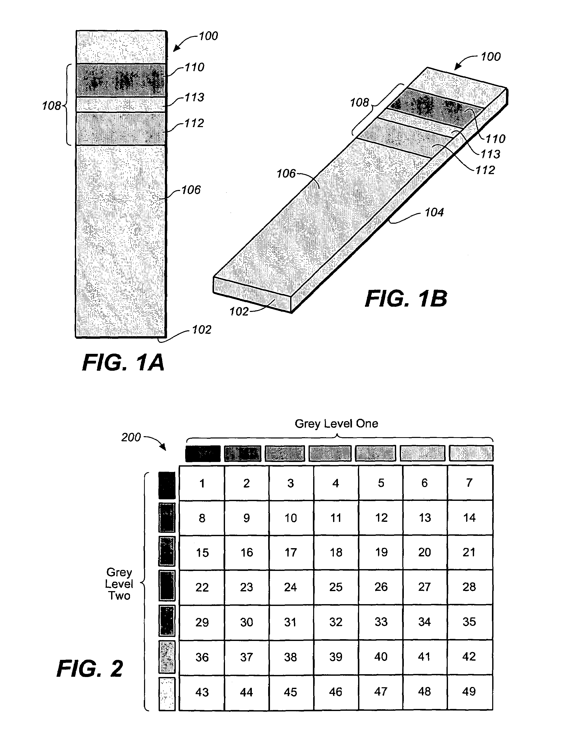 System for analyte determination that includes a permutative grey scale calibration pattern