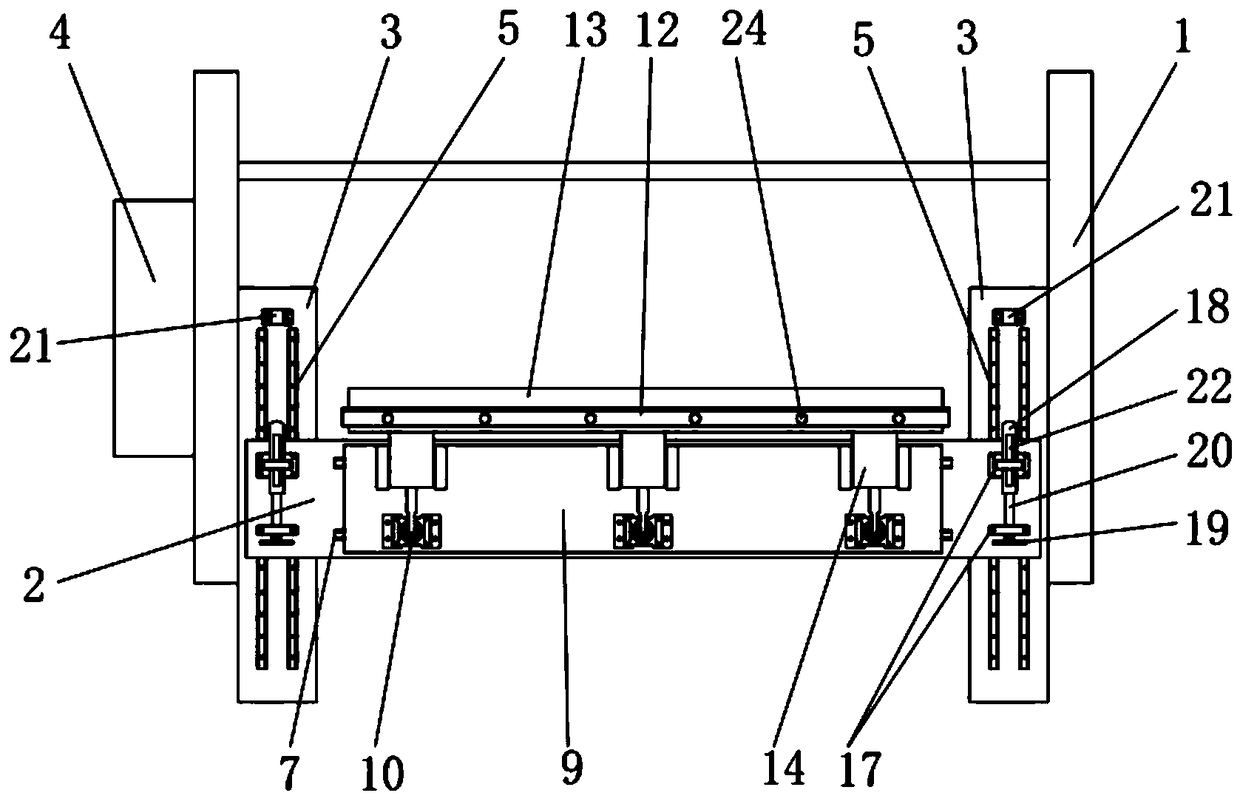 A squeegee device for automatic gluing machine