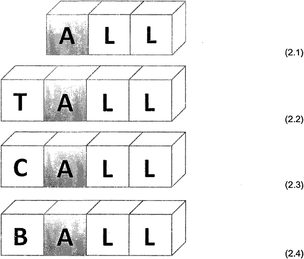 English-spelling magic cube building block