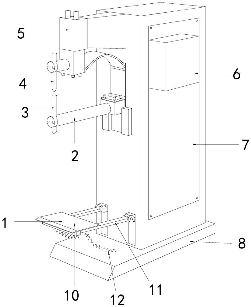 Spot welding machine for switch production