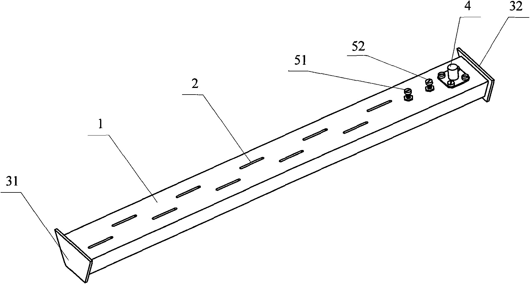 Trapezoidal waveguide slot array antenna unit