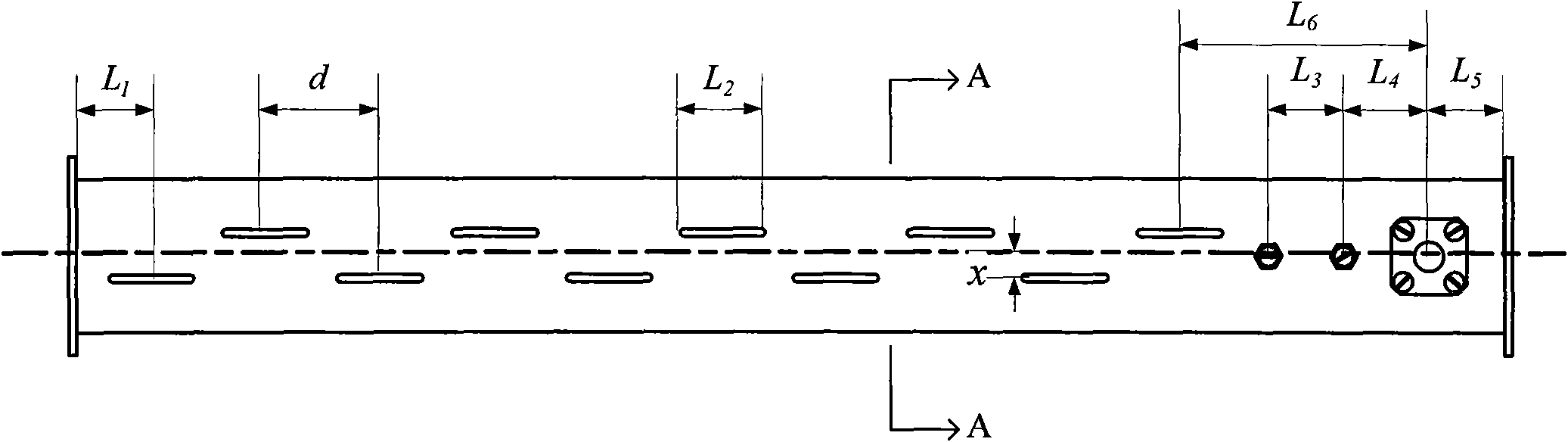 Trapezoidal waveguide slot array antenna unit