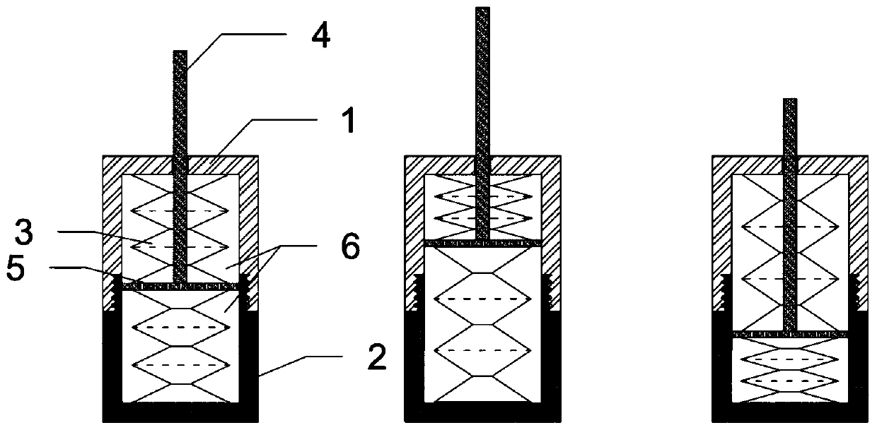 Damper based on paper-folding rebounding mechanism