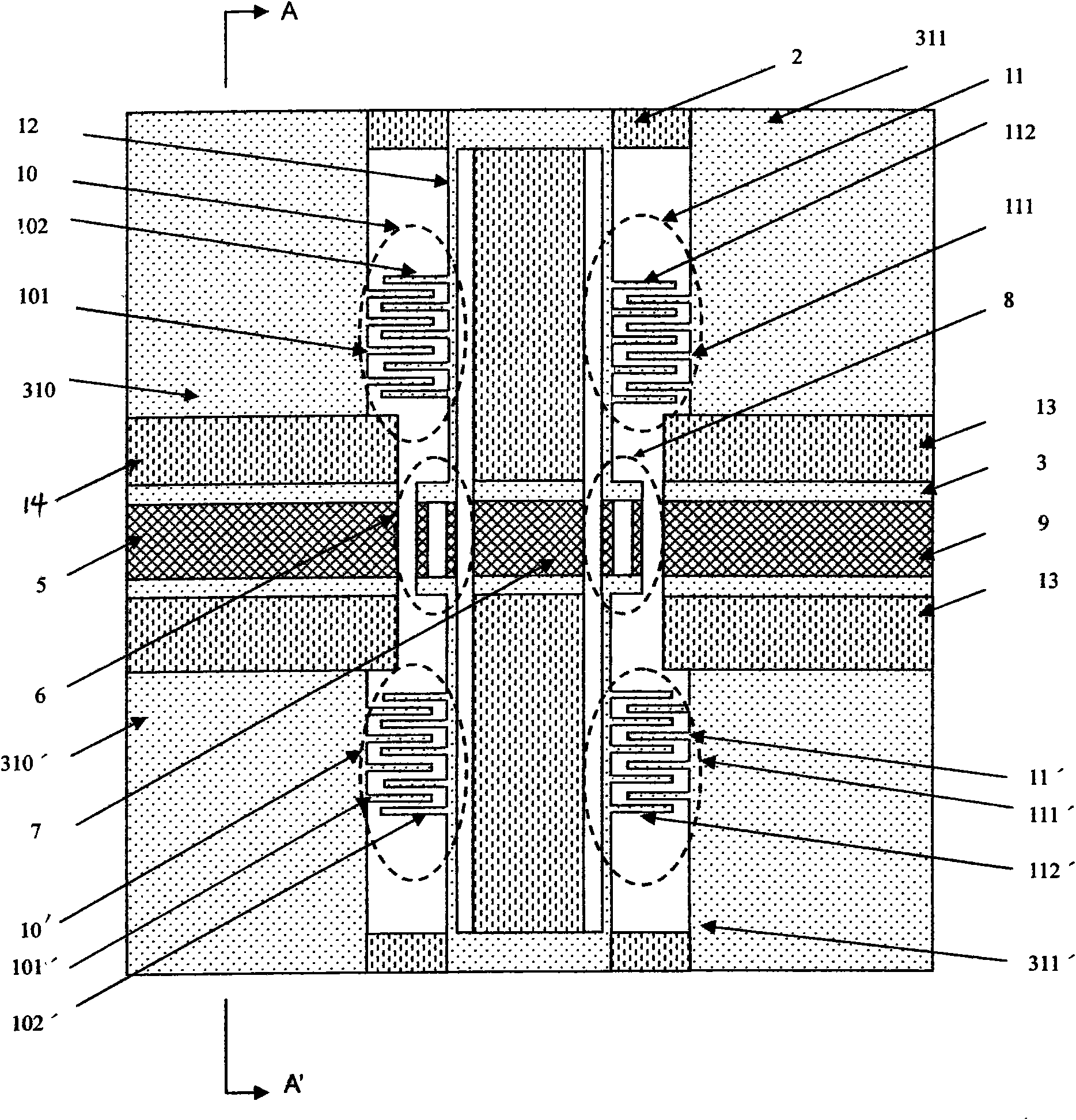 Static-driven tunable optical filter based on optical waveguide and F-P cavity and manufacturing method thereof