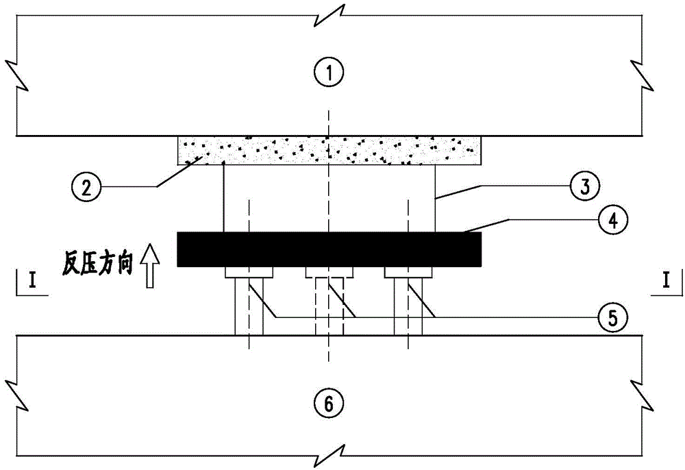 Method for replacing self-balancing backpressure type bridge single-support