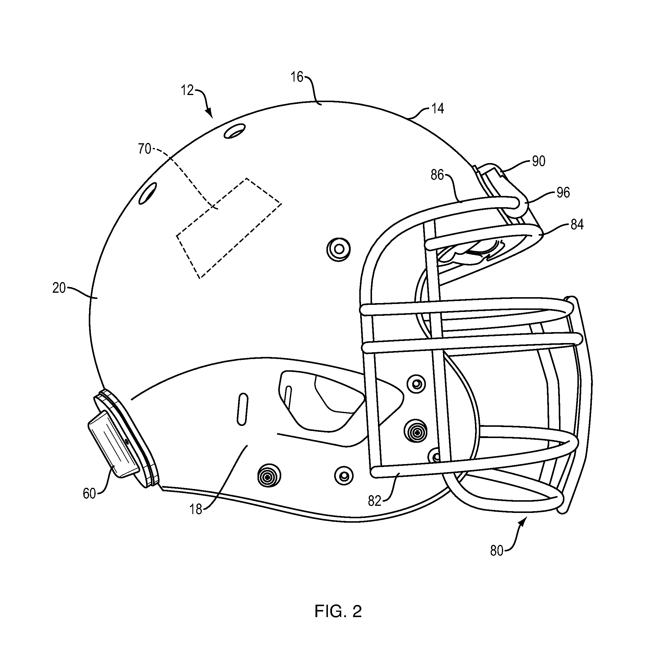 Video camera housing for football helmet