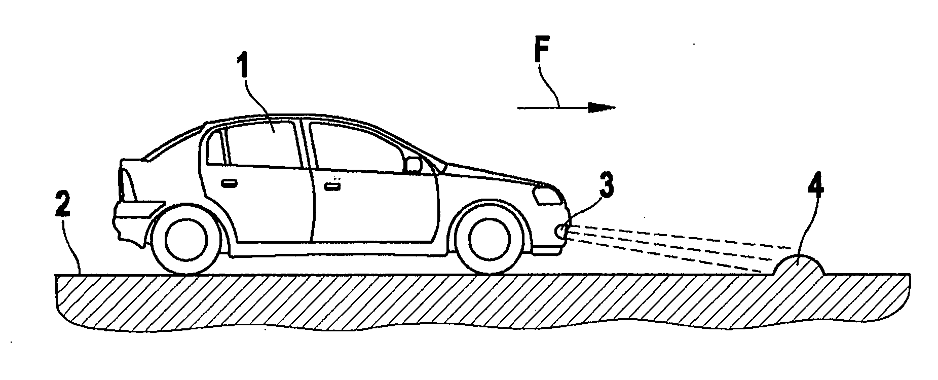 Method and system for assisting the driver of a motor vehicle in identifying road bumps