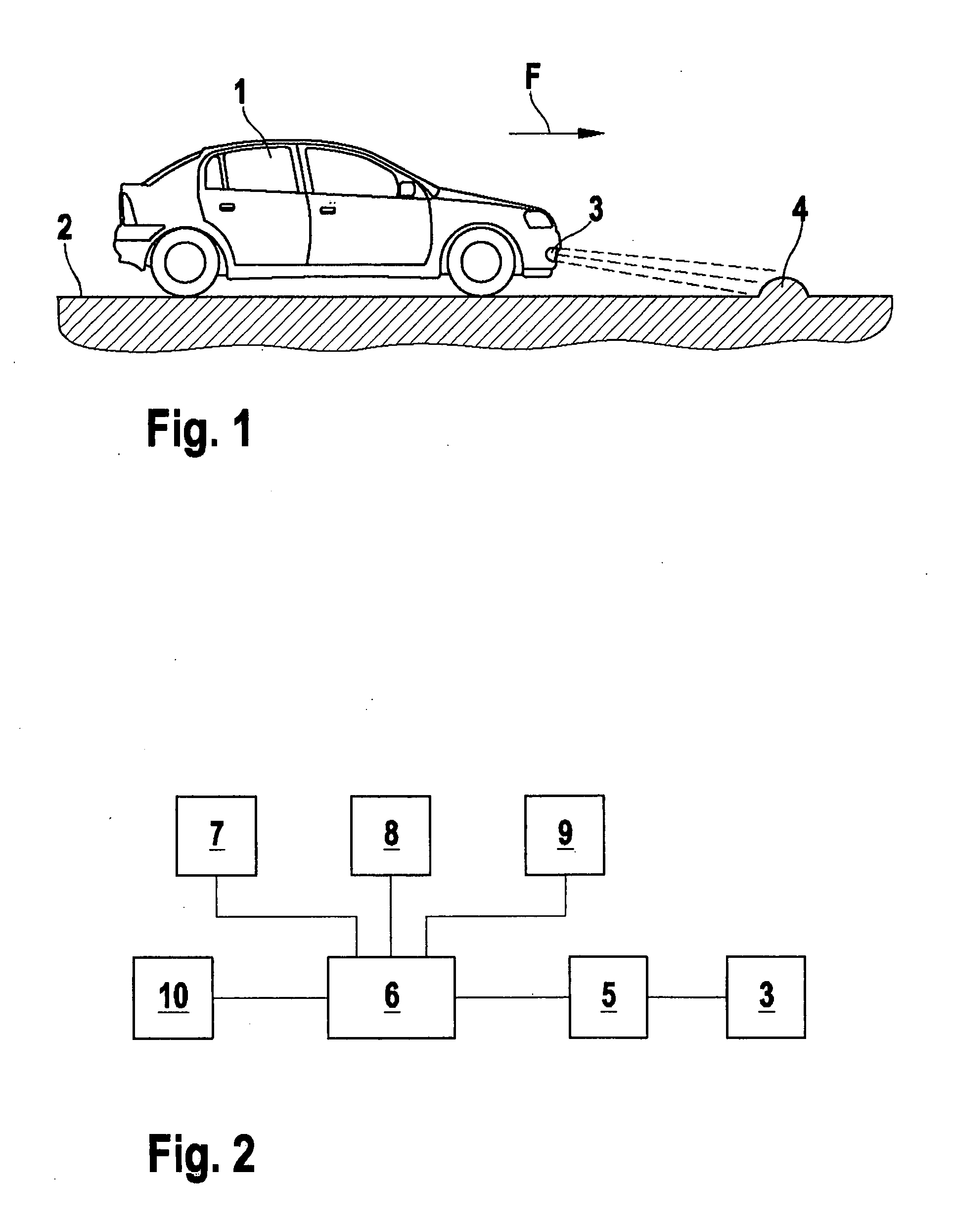 Method and system for assisting the driver of a motor vehicle in identifying road bumps