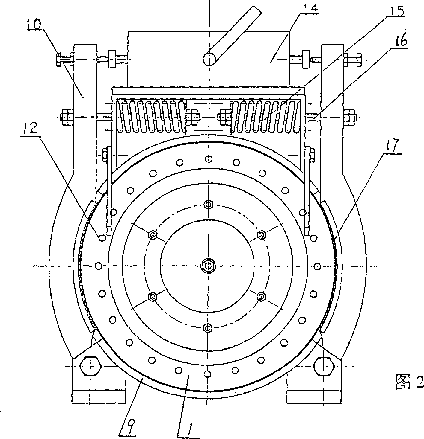 Directly driven synchronous dragger with Nd-Fe-B permanent magnetic rotor