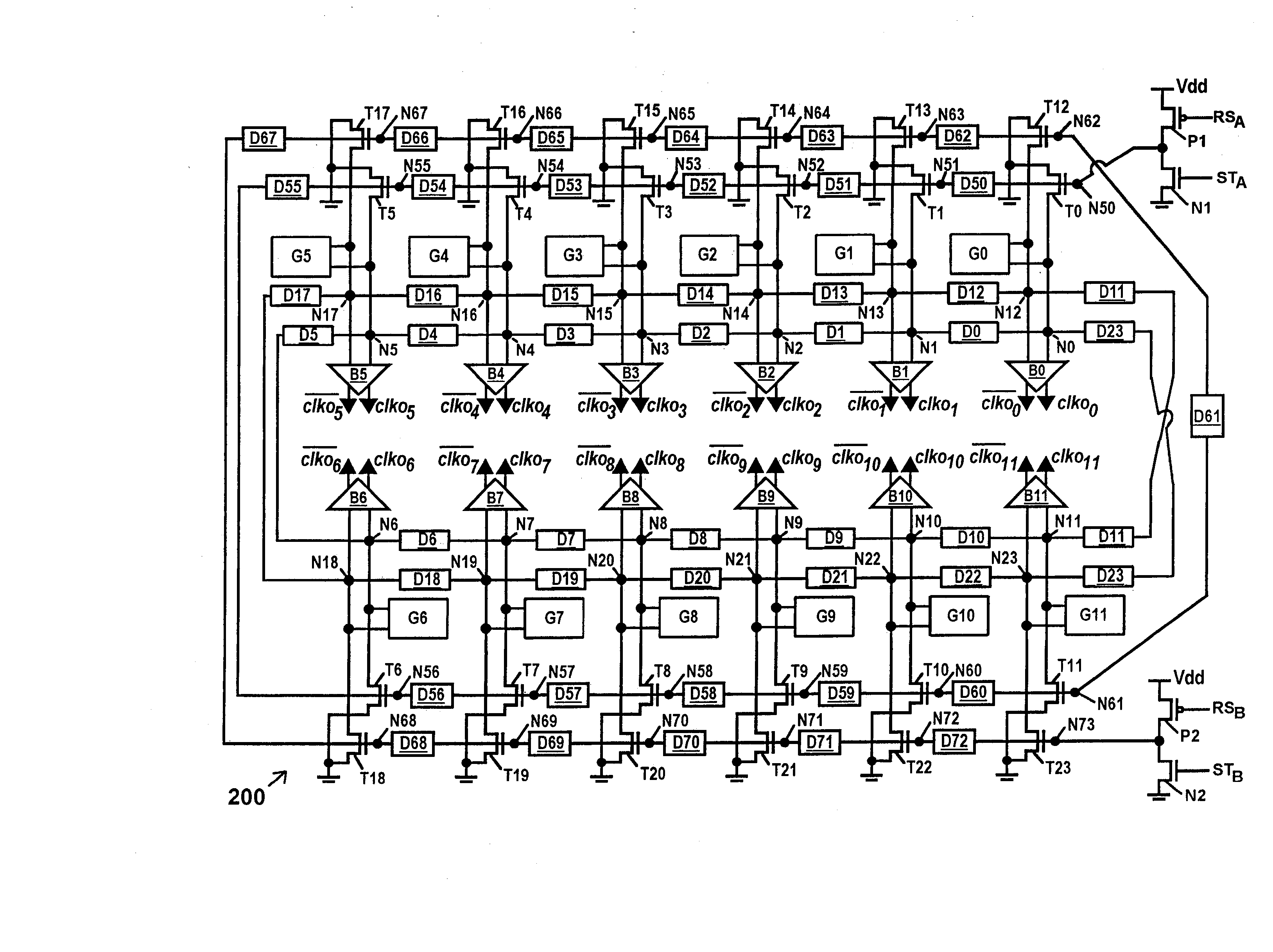 Electronic Oscillators Having a Plurality of Phased Outputs and Such Oscillators with Phase-Setting and Phase-Reversal Capability