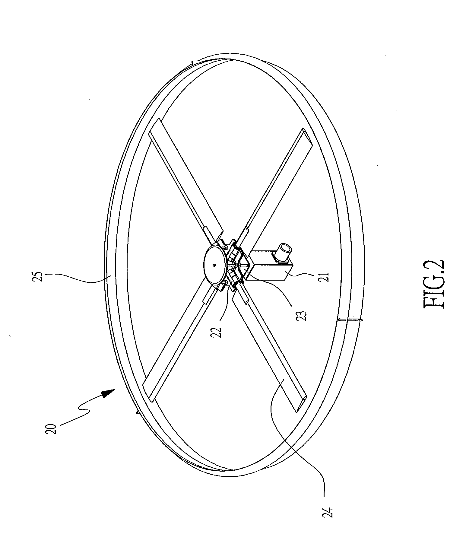 Helicopter with h-pattern structure