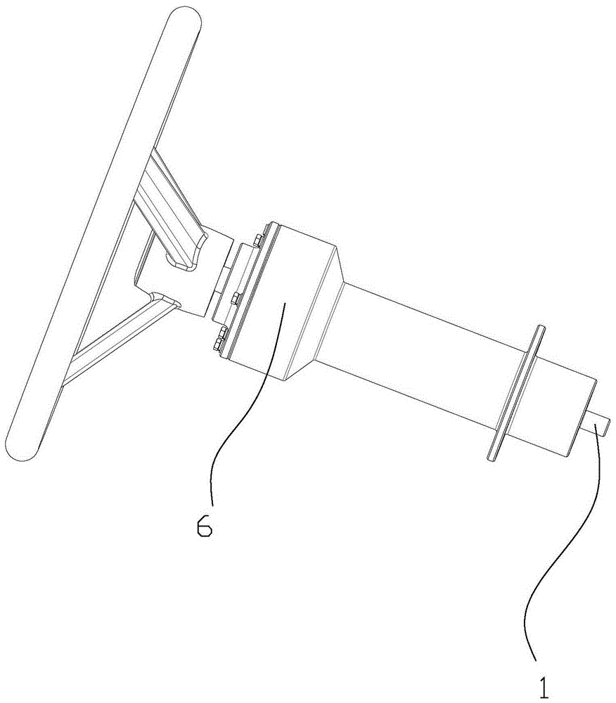 Steering hydraulic device for harvester